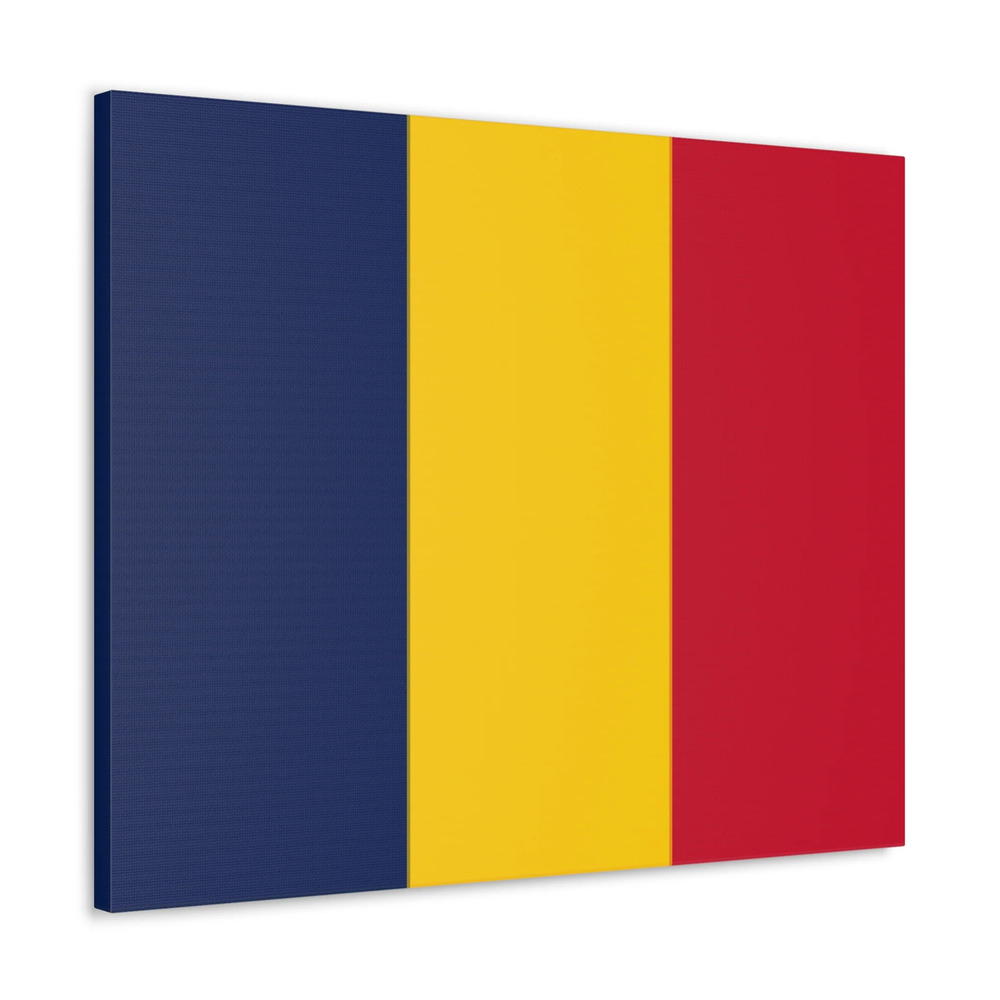 Chad Country Flag Canvas Vibrant Wall Art Unframed Home Decor